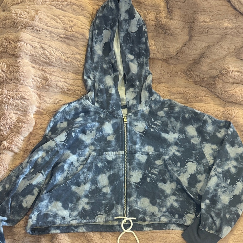 Nike Kids Navy Tie-Dye Jean Jacket